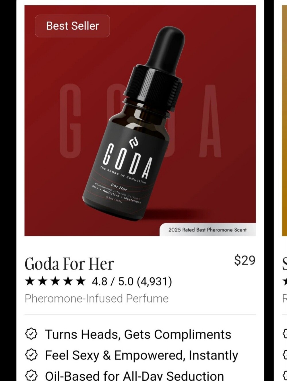 Goda For Her Pheromone Infused Perfume